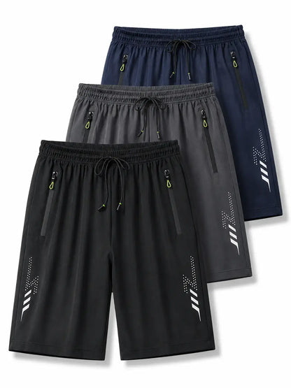 FlexDry men’s shorts in black and navy blue – lightweight and quick-drying