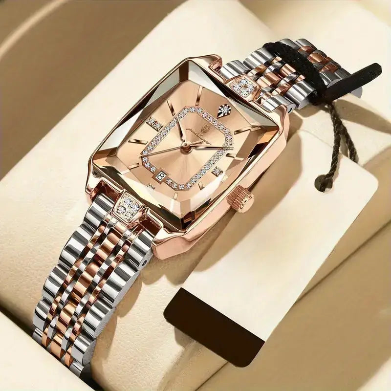 Luxus Damenuhr, Elegante Damenuhr, Quarzuhr Damen, Wasserdichte Damenuhr, Edelstahl Damenuhr, Damenarmbanduhr, Premium Damenuhr, Zeitlose Damenuhr, Geschenk für Frau, Seraphine Damenuhr