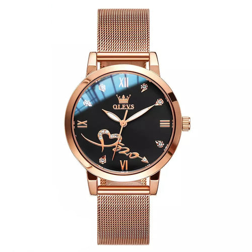Luvion Women’s Watch, rose gold women’s watch, elegant ladies watch, waterproof quartz watch, luxury women’s wristwatch, stainless steel mesh watch, luminous ladies watch, fashion rose gold watch, gift watch for her, classy women’s watch, stylish wristwatch for women, premium ladies timepiece, minimalist women’s watch, modern rose gold watch, women’s quartz wristwatch, elegant gift for girlfriend