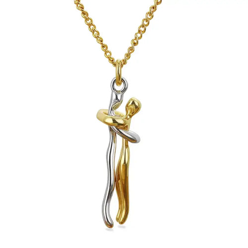 Eternal Embrace Necklace – Buy 1, Get 2 + Free Gift Box, eternal embrace necklace, couple necklace set, buy 1 get 2 necklace, matching couple necklaces, luxury gift necklace box, titanium necklace couples, romantic gift necklace, anniversary gift for her/him, boyfriend girlfriend necklace, love pendant necklace set, necklace with gift box, double necklace offer