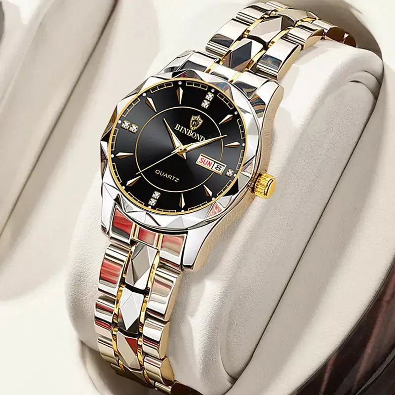 Mirelle Women’s Luxury Watch, women’s luxury watch, stainless steel women’s watch, quartz women’s watch, elegant ladies watch, fashion wristwatch for women, waterproof ladies watch, women’s luminous watch, gift watch for girlfriend, women’s business watch, modern women’s wristwatch, romantic gift for her, durable women’s stainless steel watch