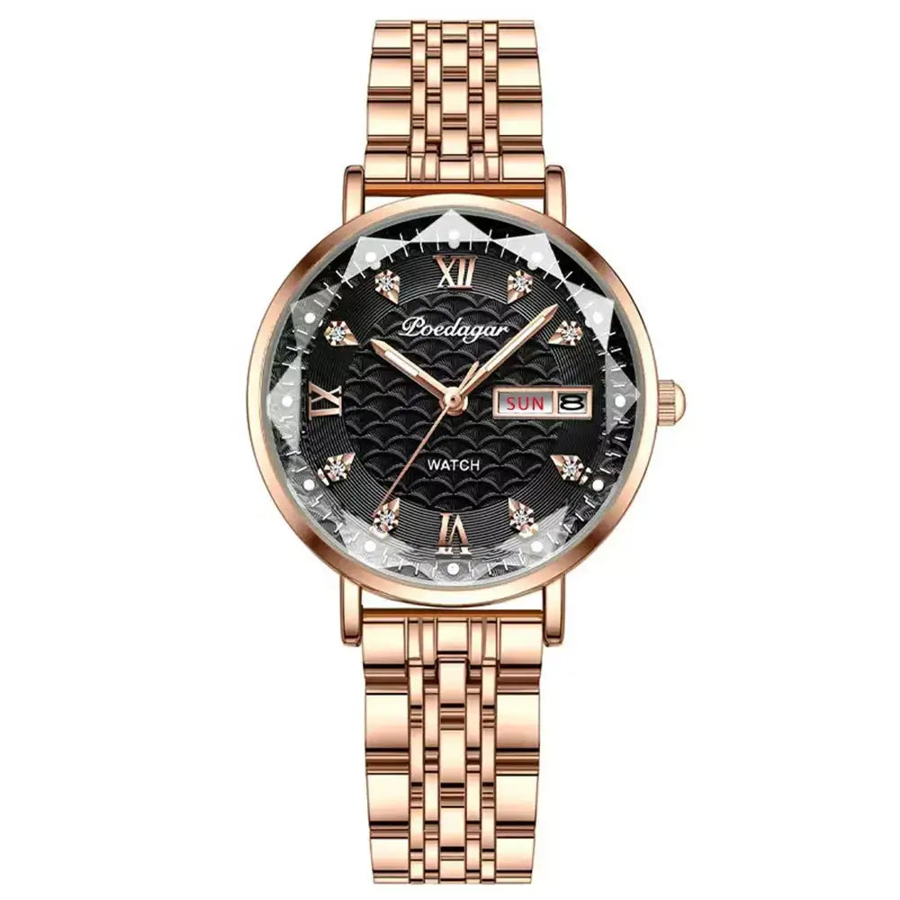 Luma Damenuhr, Elegante Damenuhr, Roségold Damenuhr, Quarzuhr Damen, Wasserdichte Damenuhr, Edelstahl Damenuhr, Luxus Damenuhr, Damenarmbanduhr, Zeitlose Damenuhr, Hochwertige Damenuhr, Moderne Damenuhr, Geschenk für Frau, Geschenk für Freundin, Stilvolle Damenuhr, Premium Damenuhr.