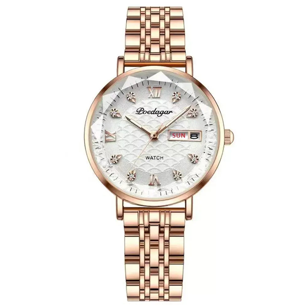 Luma Damenuhr, Elegante Damenuhr, Roségold Damenuhr, Quarzuhr Damen, Wasserdichte Damenuhr, Edelstahl Damenuhr, Luxus Damenuhr, Damenarmbanduhr, Zeitlose Damenuhr, Hochwertige Damenuhr, Moderne Damenuhr, Geschenk für Frau, Geschenk für Freundin, Stilvolle Damenuhr, Premium Damenuhr.