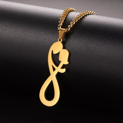 Eternal Knot Necklace, Couple’s Embrace Necklace, Infinity Necklace, Infinite Embrace Necklace, Couple Necklace, Romantic Necklace