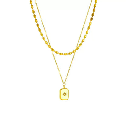 women's gold necklace, stainless steel necklace, pendant necklace for women, trendy women's jewellery, durable necklace, water-resistant necklace, elegant gold necklace, daily wear necklace, fashion necklace for women, gift for her