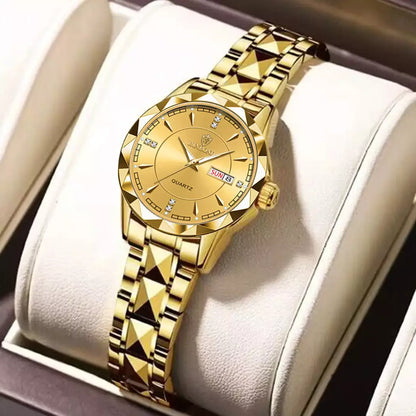 Mirelle Women’s Luxury Watch, women’s luxury watch, stainless steel women’s watch, quartz women’s watch, elegant ladies watch, fashion wristwatch for women, waterproof ladies watch, women’s luminous watch, gift watch for girlfriend, women’s business watch, modern women’s wristwatch, romantic gift for her, durable women’s stainless steel watch
