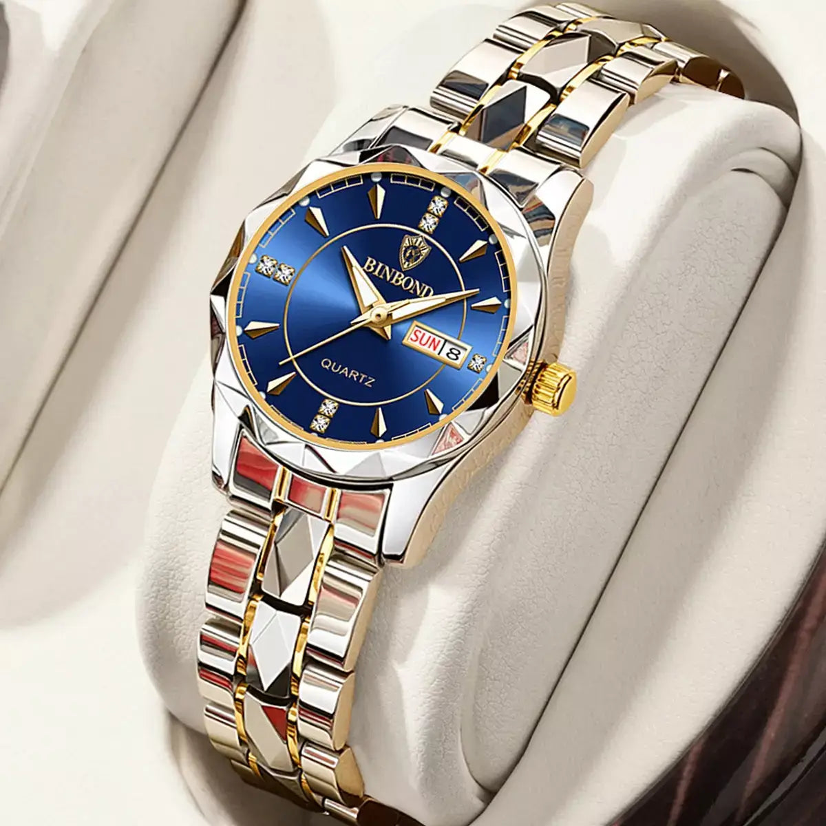 Mirelle Women’s Luxury Watch, women’s luxury watch, stainless steel women’s watch, quartz women’s watch, elegant ladies watch, fashion wristwatch for women, waterproof ladies watch, women’s luminous watch, gift watch for girlfriend, women’s business watch, modern women’s wristwatch, romantic gift for her, durable women’s stainless steel watch