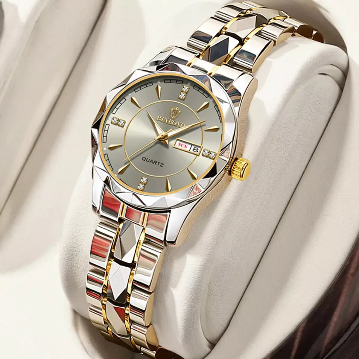 Mirelle Women’s Luxury Watch, women’s luxury watch, stainless steel women’s watch, quartz women’s watch, elegant ladies watch, fashion wristwatch for women, waterproof ladies watch, women’s luminous watch, gift watch for girlfriend, women’s business watch, modern women’s wristwatch, romantic gift for her, durable women’s stainless steel watch