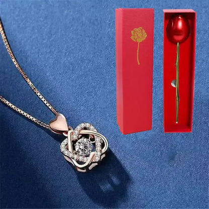 Intertwined Hearts Necklace + FREE Exclusive Rose Gift Box,
Heart Pendant Necklace,
Meaningful Gift Jewellery,
Elegant Women’s Necklace,
Gift for Her,
Romantic Necklace,
Premium Gift Necklace,
Necklace with Gift Box,
Special Occasion Jewellery,
Love Symbol Necklace