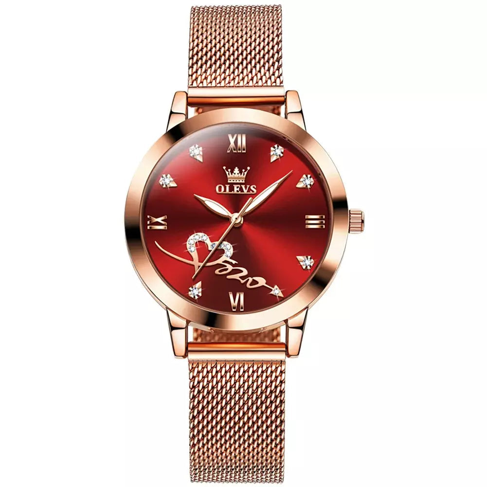 Luvion Women’s Watch, rose gold women’s watch, elegant ladies watch, waterproof quartz watch, luxury women’s wristwatch, stainless steel mesh watch, luminous ladies watch, fashion rose gold watch, gift watch for her, classy women’s watch, stylish wristwatch for women, premium ladies timepiece, minimalist women’s watch, modern rose gold watch, women’s quartz wristwatch, elegant gift for girlfriend
