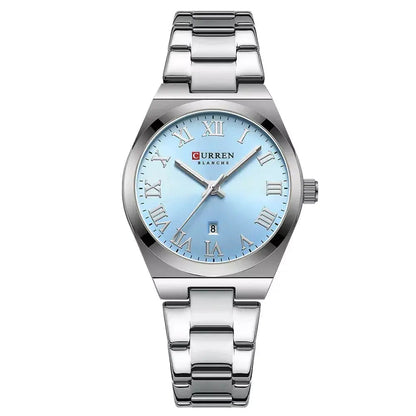 women’s luxury watch, stainless steel women’s watch, elegant ladies watch, minimalist women’s watch, quartz wristwatch for women, fashionable ladies watch, gift watch for her, numberless women’s watch, luminous hands watch, waterproof women’s watch, classic women’s wristwatch, stylish women’s timepiece, silver women’s watch, premium women’s quartz watch, luxury gift watch for women, Élitaire women’s watch, casual fashion ladies watch