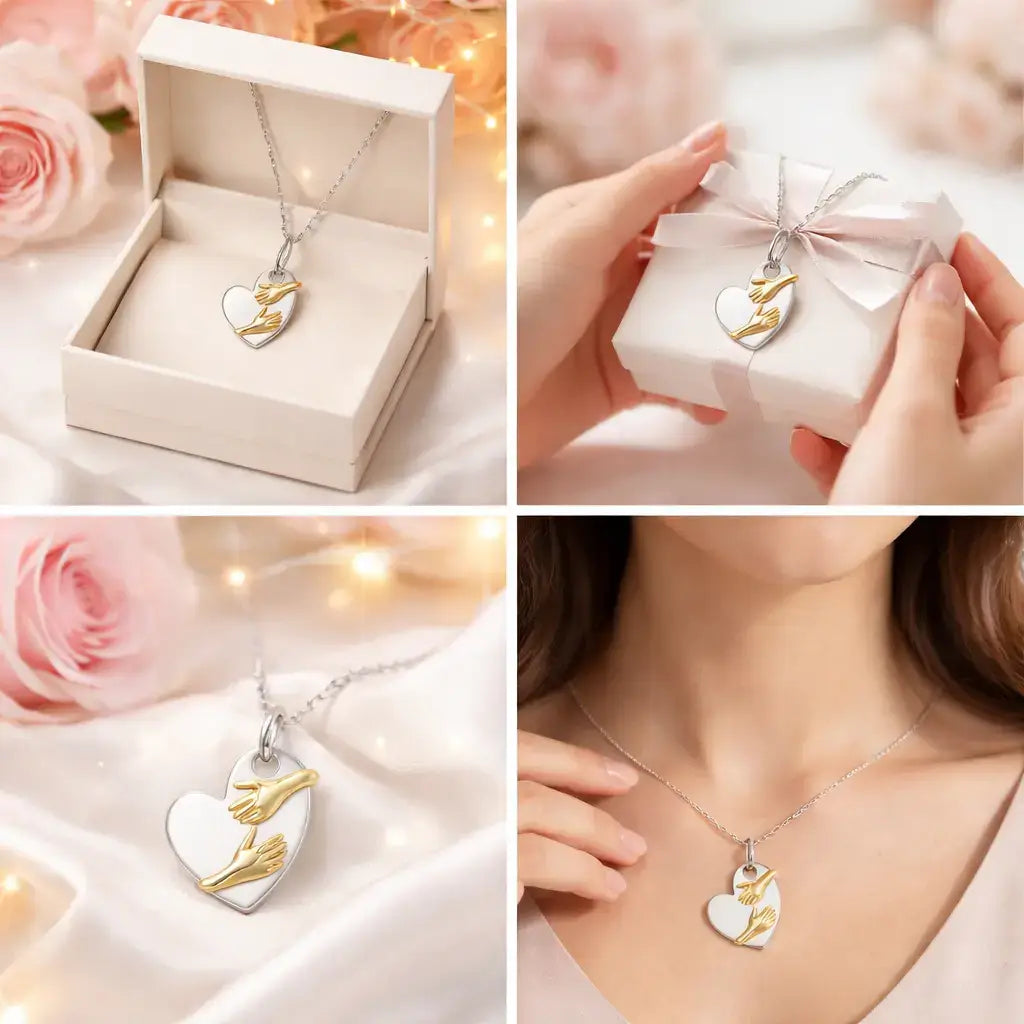 halskette damen silber kaufen, geschenk für sie halskette, halskette herz damen, muttertagsgeschenk halskette, elegante halskette damen, schmuck geschenk für frau, bedeutungsvolle halskette, halskette liebe symbol