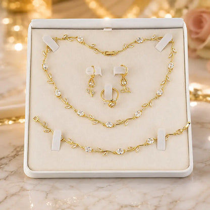 Tulpen Schmuckset, Schmuckset Damen, Luxus Schmuckset, Geschenk für Frau, Schmuck Geschenk für Frauen, Eleganter Damenschmuck, Vergoldetes Schmuckset, Zirkonia Schmuckset, Geschenk für Ehefrau, Geschenk für Freundin, Geburtstagsgeschenk Frau, Muttertagsgeschenk, Exklusives Schmuckset Damen, Schmuckset Damen kaufen, Tulpen Schmuckset kaufen