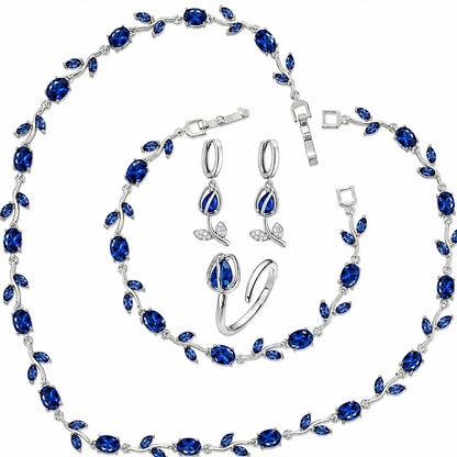 Tulpen Schmuckset, Schmuckset Damen, Luxus Schmuckset, Geschenk für Frau, Schmuck Geschenk für Frauen, Eleganter Damenschmuck, Vergoldetes Schmuckset, Zirkonia Schmuckset, Geschenk für Ehefrau, Geschenk für Freundin, Geburtstagsgeschenk Frau, Muttertagsgeschenk, Exklusives Schmuckset Damen, Schmuckset Damen kaufen, Tulpen Schmuckset kaufen