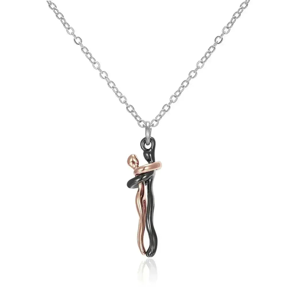 Eternal Embrace Necklace – Buy 1, Get 1 Free This Black Friday, 
Couples necklace, Matching necklaces for couples, Eternal Embrace necklace, Love necklaces, Romantic gifts for couples, His and hers necklace, Buy 1 get 1 free necklace UK, Gift for him and her, Couple jewelry set, Adjustable unisex necklace, Hypoallergenic titanium necklace, Limited-time necklace offer