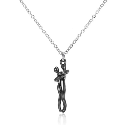 Eternal Embrace Necklace – Buy 1, Get 1 Free This Black Friday, Couples necklace, Matching necklaces for couples, Eternal Embrace necklace, Love necklaces, Romantic gifts for couples, His and hers necklace, Buy 1 get 1 free necklace UK, Gift for him and her, Couple jewelry set, Adjustable unisex necklace, Hypoallergenic titanium necklace, Limited-time necklace offer