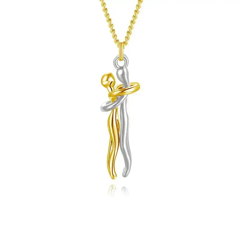 Eternal Embrace Necklace – Buy 1, Get 1 Free This Black Friday, Couples necklace, Matching necklaces for couples, Eternal Embrace necklace, Love necklaces, Romantic gifts for couples, His and hers necklace, Buy 1 get 1 free necklace UK, Gift for him and her, Couple jewelry set, Adjustable unisex necklace, Hypoallergenic titanium necklace, Limited-time necklace offer